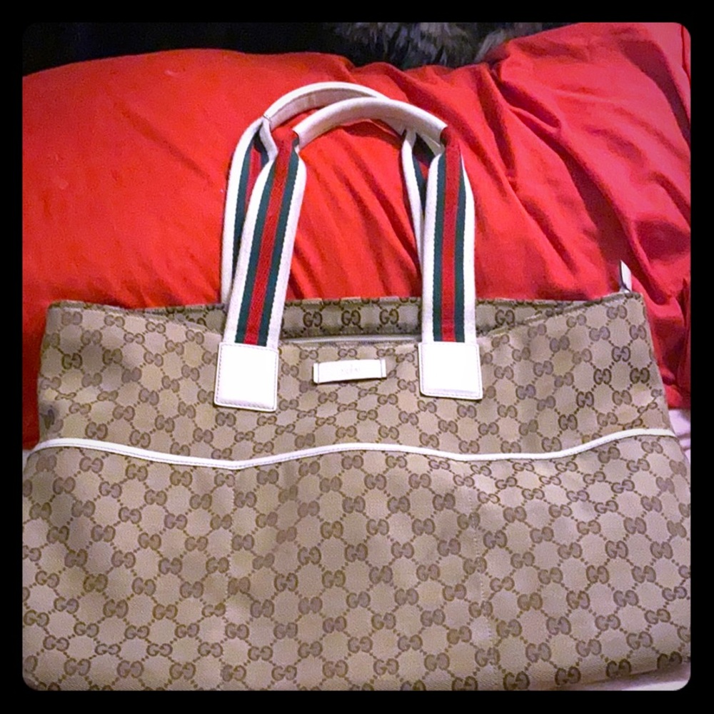 Authentic Vintage Gucci Travel tote